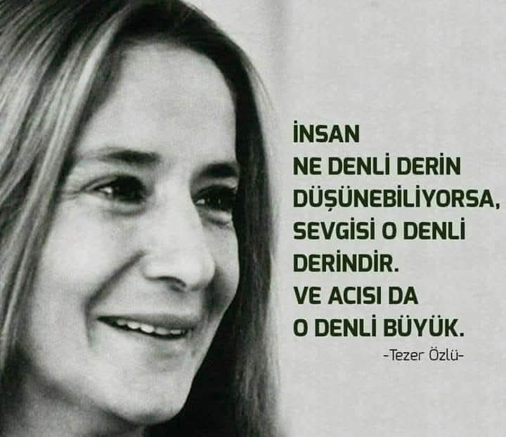 Günaydın 🤍✨

43 yaşında göğüs kanserine yenik düşen Tamer Özlü şöyle diyordu;

İnsan ne denli derin düşünebiliyorsa, 
sevgisi o denli derindir,
o denli doyumsuzdur 
ve acısı da o denli büyük...

Saygı ve özlemle 💕
#TezerÖzlü
