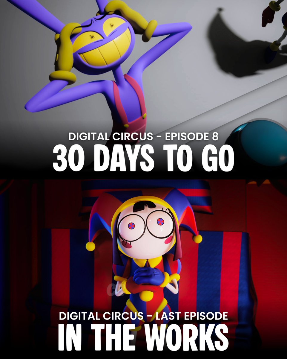 ‘THE AMAZING DIGITAL CIRCUS’ Episode 8 releases in 30 days.