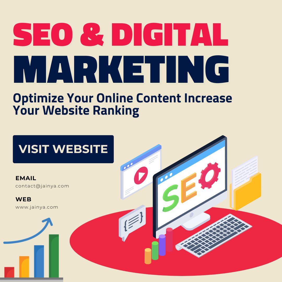 JainyaWeb's tweet photo. #sẹo &amp; #Digital marketing - Optimize Your Online Content Increase Your #websites #ranking 

Jainya Tele Enterprises Private Limited
🌐 Website: https://t.co/Z6a4z8r1Rg
📧 Email: contact@jainya.com
📞 Phone: +91-91983 36707
✅ What App: +91-83181 11351 https://t.co/ew8yZU9K4p