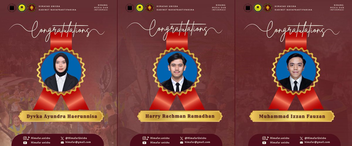 Happy graduation akang/teteh
Kami segenap keluarga besar Farmasi Unisba turut berbahagia atas kelulusan yang telah akang/teteh capai. Semoga gelar sarjana yang diraih menjadi berkah, memberi manfaat bagi banyak orang, serta menjadi awal yang baik dan meraih kesuksesan.