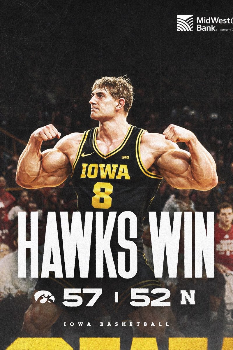 Zach_Robertson's tweet photo. @IowaHoops This is more accurate. Haters will say it’s photoshopped. @CooperKoch_8 https://t.co/DiM4r5YHXr
