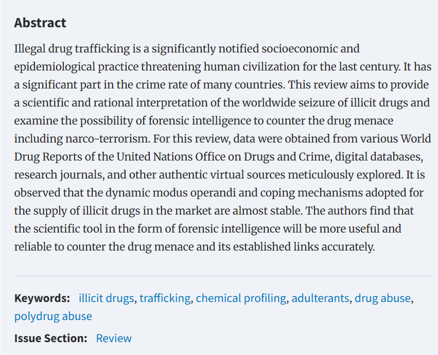 Forensic Sciences Research tweet media