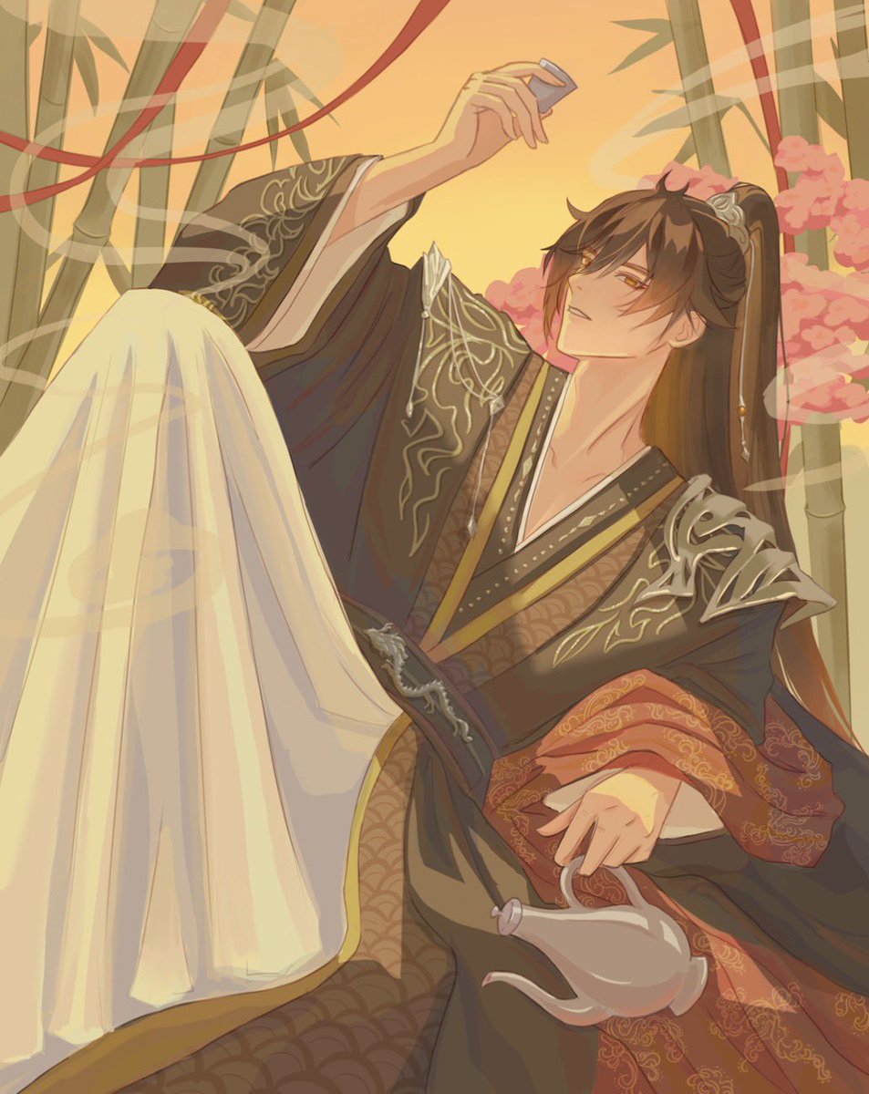 hndearme's tweet photo. zhongli if he was the lead in a xianxia drama ☺️

#Zhongli #GenshinImpact https://t.co/J8zKZGGPiH
