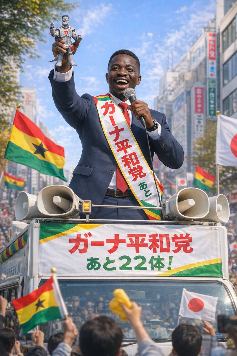 🇬🇭ガーナと日本の
　　　　未来のために🇯🇵

ロボトラーフィギュア🤖セット
製造決定まで、、、

　／
💁‍♂️22体・・・🫣💦
　＼

なんかちょっと
現実味が・・・⁉️

あと一歩のご支援を、清き一票を！
何卒！！！！🙇‍♀️🙏💦

🦿受注数50で実現🦾
　　　　👇
transformer.base.shop/items/133852459