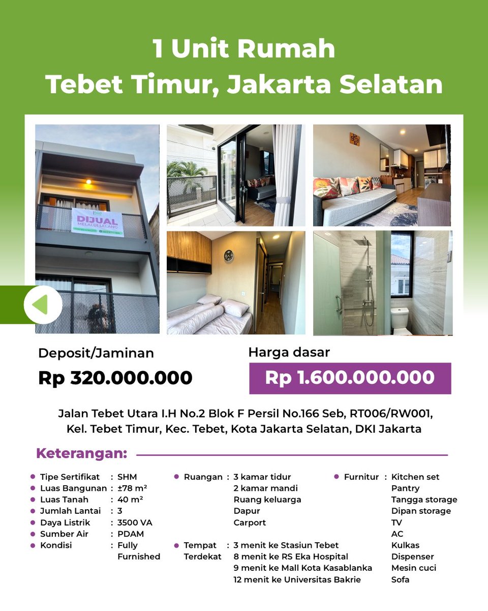 ibid_lelang's tweet photo. Lelang Rumah Premium di Jaksel!

Ikuti lelang 2 unit rumah premium di IBID. Tinggal bawa koper buat pindah ke rumah baru 🏠

📍 IBID Jakarta
🗓️ Jumat, 20 Feb 2026
🔗 https://t.co/93JPrxEinm

Segera beli NPL dan menangkan unit incaranmu, Ibiders ✨ https://t.co/hp04WAwaSm