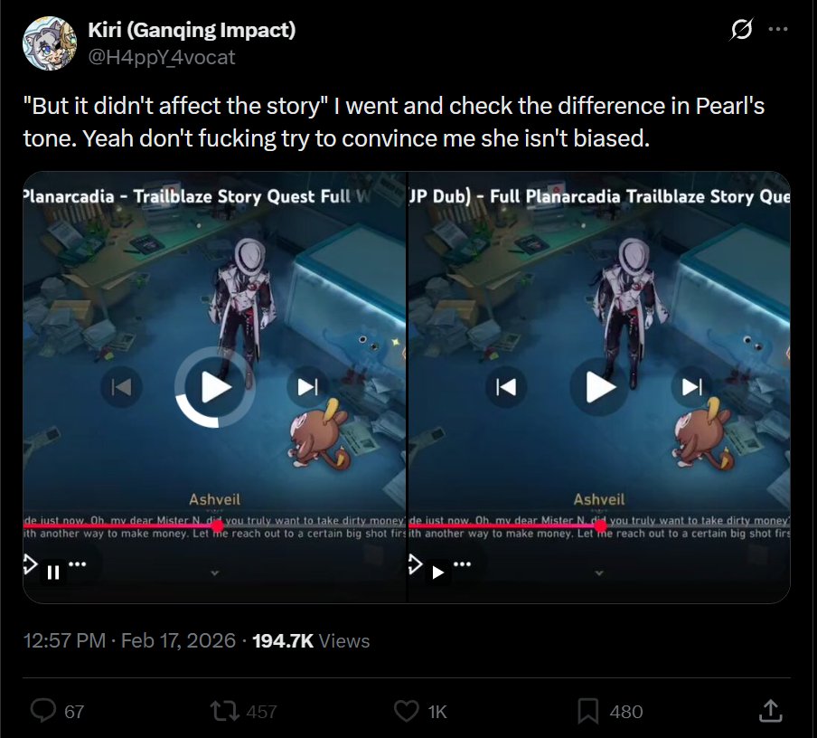 So let me get this straight

When vas of a popular yaoi ship make things shippy or how a character talks shippy/flirty or goes "it was a little TOO implied" it's fine and "omg canon"

But when a va is happy she gets to talk to her boyfriend's character it's "bad" and "omg biased"