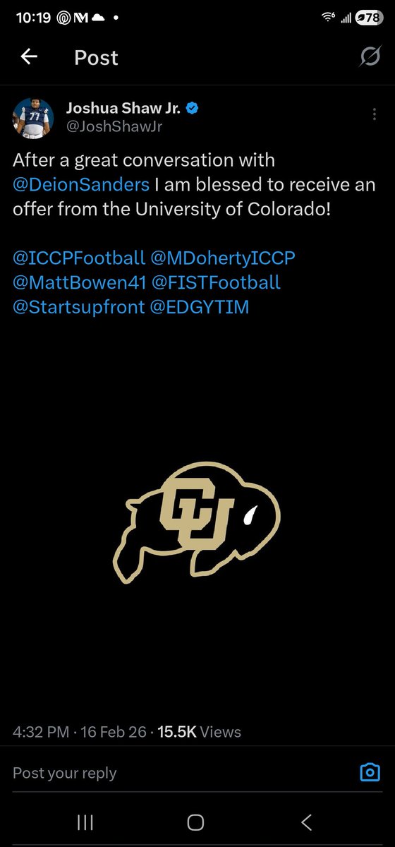 Joshua Shaw Jr. tweet media