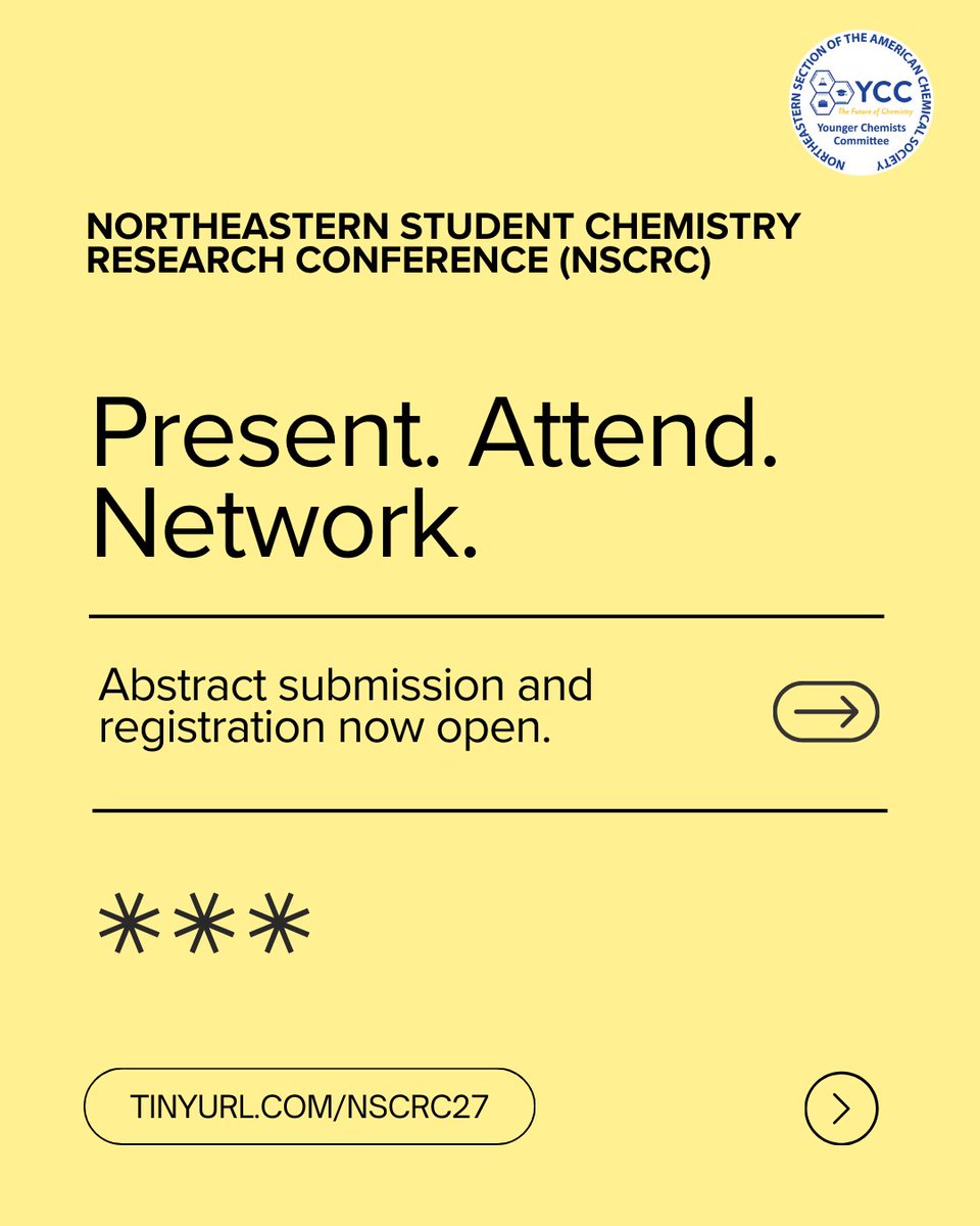 NSYCC | ACS Younger Chemists | Boston, New England tweet media
