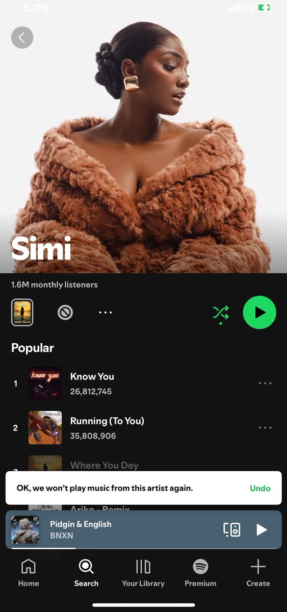 Simi doesn’t seem to care about men, I think we should block and cancel her. Only women should listen to her songs.