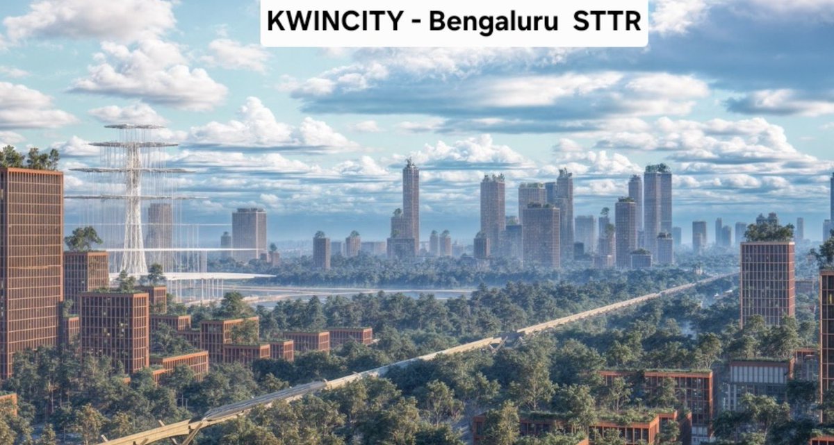 Maheshbr4U's tweet image. ● #India's Futuristic City , #KWINCITY, #STRR, #Bengaluru , spread over massive 5800 Acres, is into Implementation stage with, Invitation of Tender  for PMC of Phase-1, 2 &amp;amp; 3 .
● Tender also covers, providing Infrastructure for supplies of Yattinahole Water to KWINCITY &amp;amp; Other