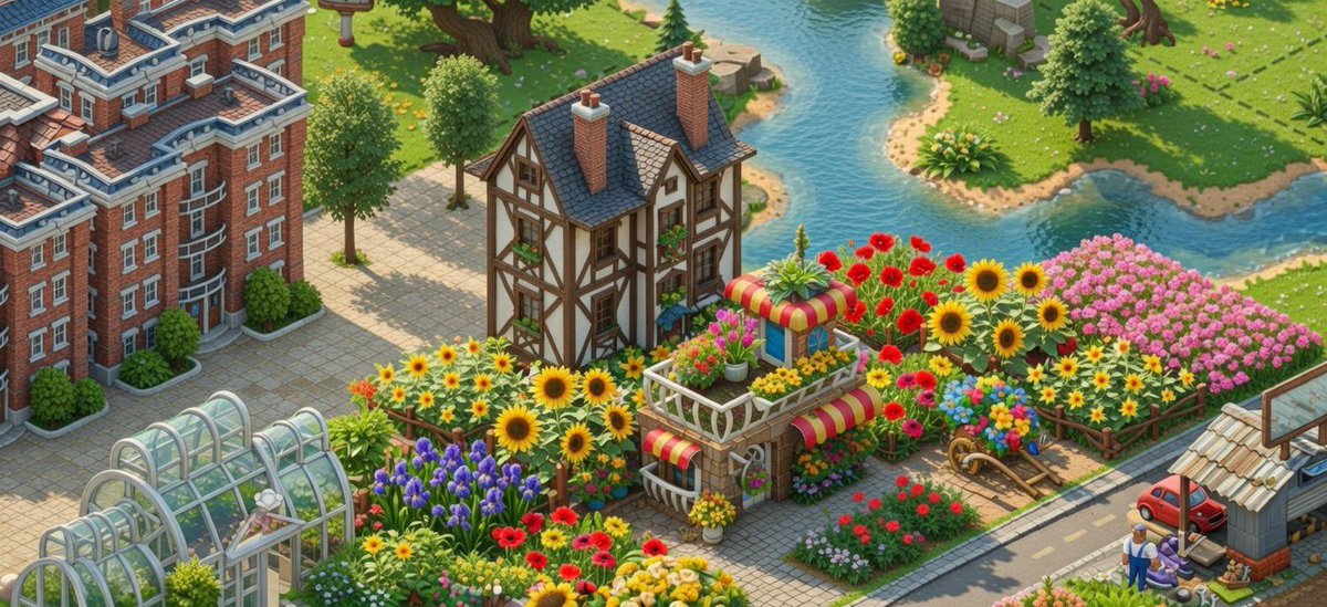 Bunny0323R's tweet image. オラの街の花屋を実写化してもらった。
もうここに引っ越したい。
#TOWNSHIP