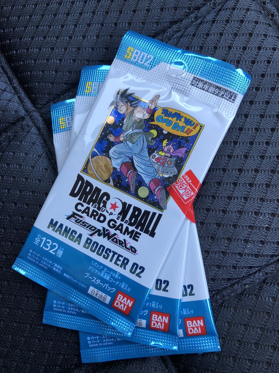 ドラゴンボールマンガブースター02 3パック買ってみた。 SRだけだった😅