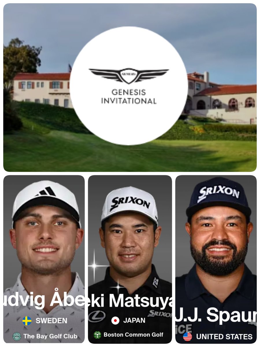 ChanChe16's tweet photo. 世界最高峰🇺🇸PGAツアー2026第6戦⛳
シグニチャー(昇格)大会⛳第2戦⚔️
#TheGenesisInv リビエラCC
✧予選ラウンド⛳✧
初日… 2/20 1:56(🇯🇵時間)~
2日目… 2/21 4:25(🇯🇵時間)~
✧ペアリング🏌️♂️✧
🇯🇵エース🏌️♂️#松山英樹 選手✨…歴代覇者
🇸🇪 L・オーバーグ選手…歴代覇者
🇺🇸 J.J.スポーン選手
📸:PGA他 https://t.co/BJFoiwHIEv
