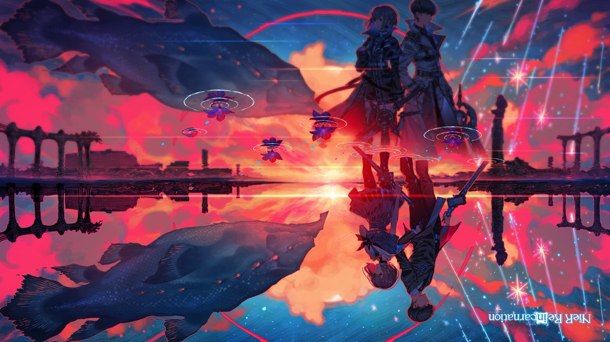 It's so beautiful, oh mein gott! 🥲

Kimihiko Fujisaka, the goat himself drawing the Hamelin siblings! Cancel NieR 4, make NieR Reincarnation-2 asap.