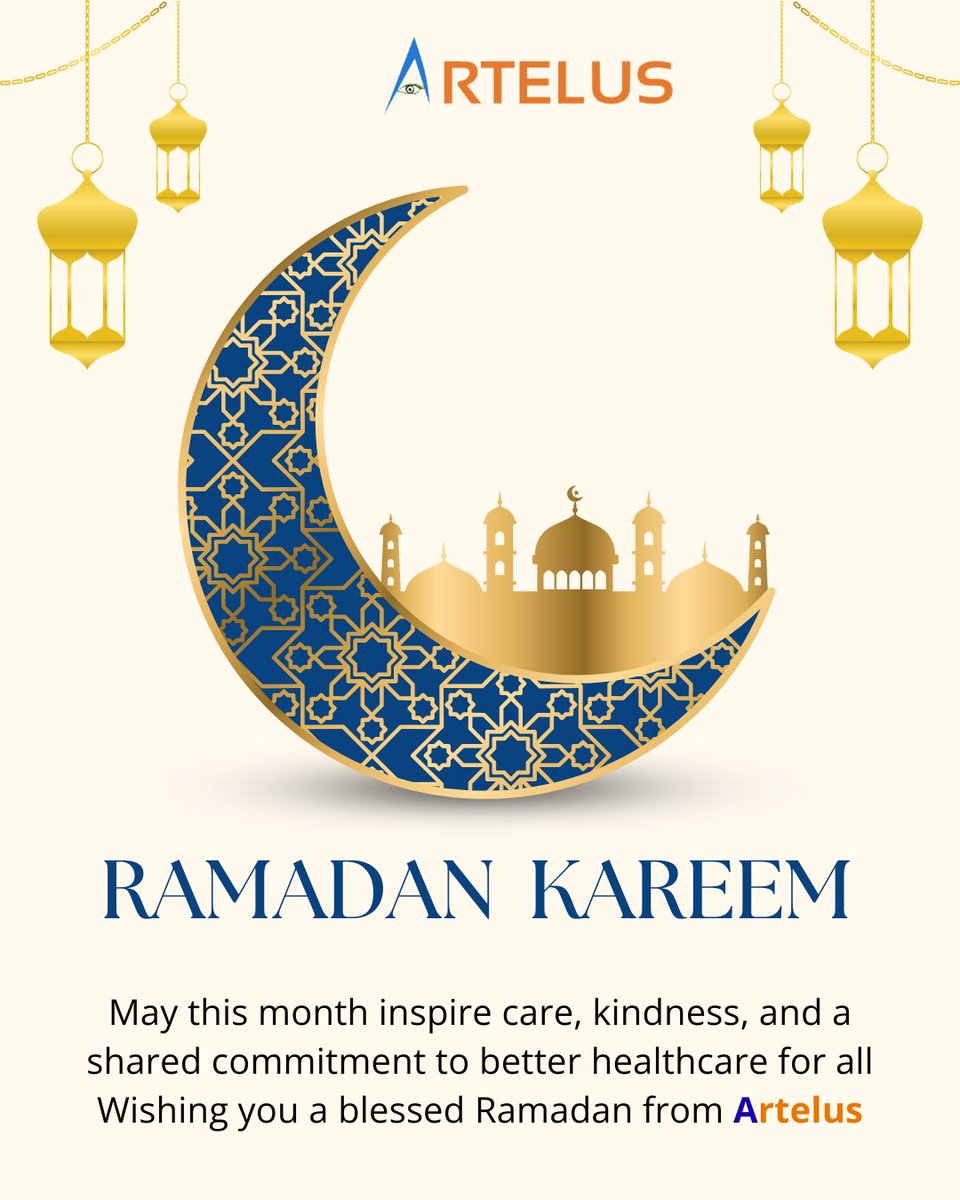 Wishing all a blessed Ramadan filled with faith, kindness, and well-being.

At Artelus, we are inspired by the spirit of care and giving as we work toward a future of accessible eye care for all.