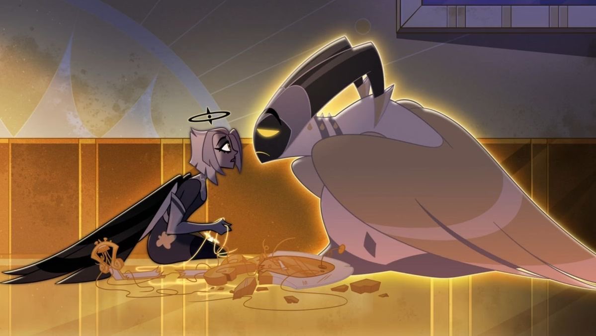 chilipepprr's tweet image. Touch dependent Lute getting hit with reality everytime her hand passes through her Hallucination of Adam