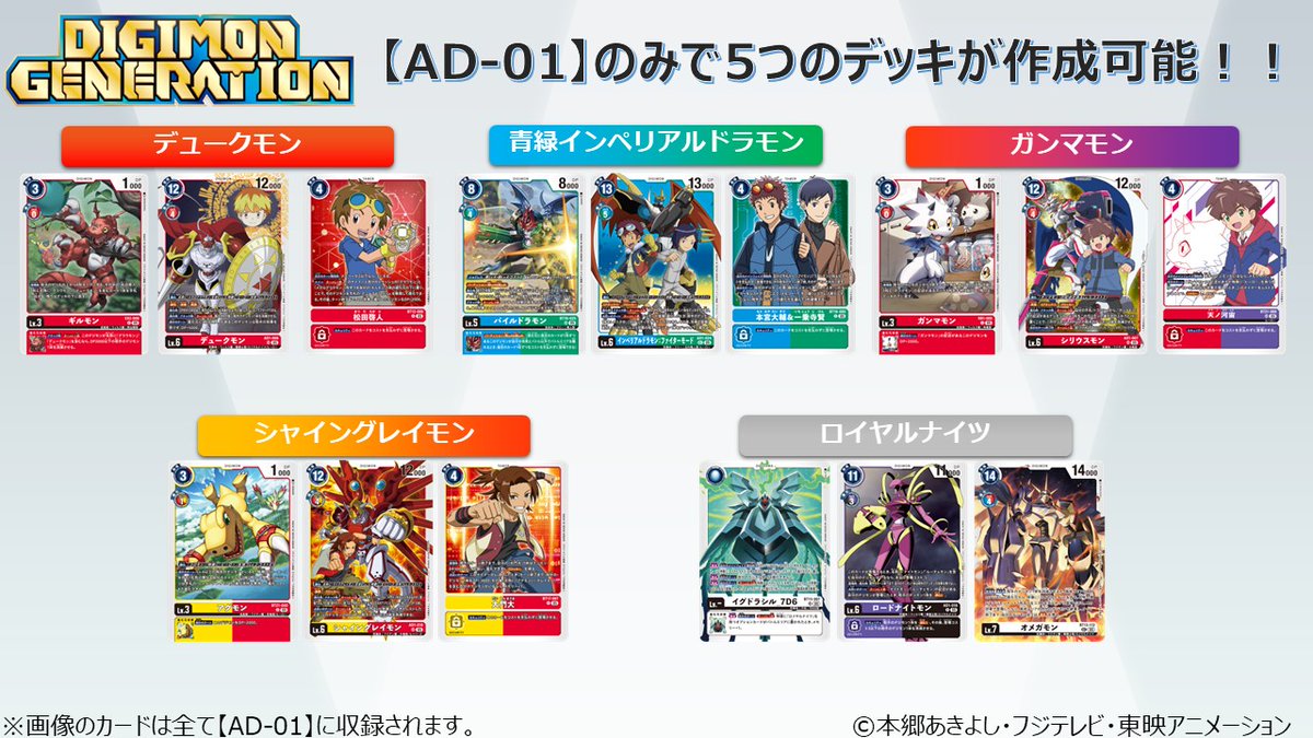 3/28(土)発売予定のアドバンスブースター『 DIGIMON GENERATION【AD-01