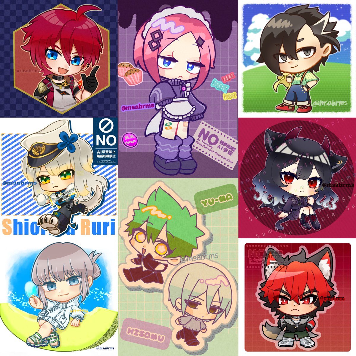 ☀️ちびキャラ依頼募集中☀️
3月から絵を描く時間が増える予定です😆
最短2日〜1週間以内の短期納品🉑

アイコン、キャラデザ、立ち絵、グッズ用や配信用イラスト、スタンプやバッジも！
人間、動物、人外も！

たくさんのご依頼お待ちしております😌
#個人依頼OKなイラストレーター
#有償依頼募集中