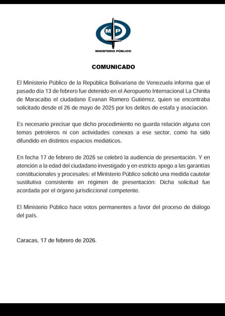 ADIOS A LA INVERSIÓN EXTRANJERA

🇺🇲🇻🇪🚨El regimen admite q secuestraron al gringo experto petrolero x estafa

Aseguran q ya fue liberado bajo presentación, x lo q no puede abandonar el país

Con Delcy no hay estado de derecho, ni garantías para invertir en Vzla.