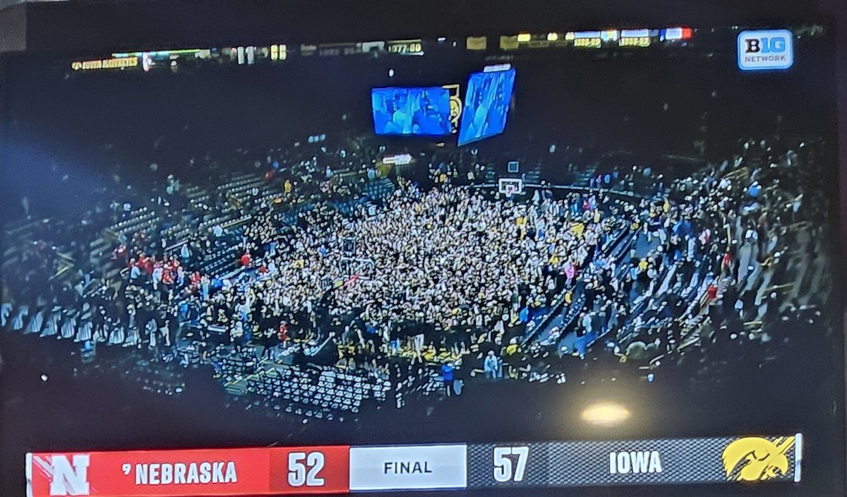 Great win by Iowa. Congratulations Hawkeye nation. I remember specifically <a href="/CoachHoiberg/">Fred Hoiberg</a> saying he'd prefer teams storm the court after beating us than the reverse. Real question: When has a team EVER stormed the court after beating <a href="/HuskerMBB/">Nebraska Men's Basketball</a> ? Another first? Racking up firsts!