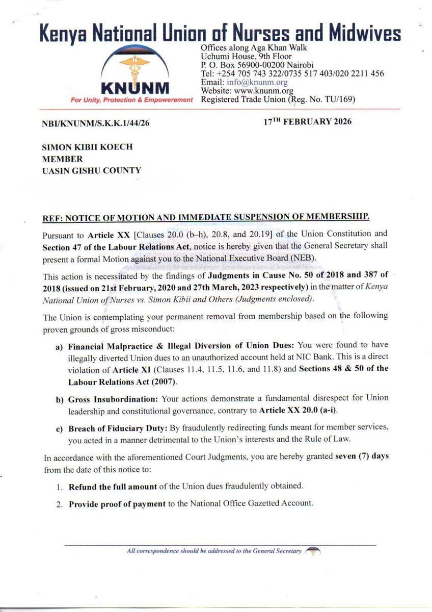 KNUNM-The Voice of a Kenyan Nurse & Midwife tweet media