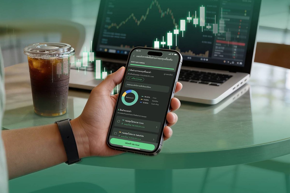 bizmatchingnews's tweet image. ธนาคารกสิกรไทย ปลดล็อกเกมลงทุน! K PLUS เปิดตัว “Goal Advisor” พิชิตเป้าหมายด้วยกลยุทธ์ระดับโลก

อ่านต่อที่ bizmatchingnews.com/archives/71229

#KPLUS #GoalAdvisor #Kasikornbank #KWealth #InvestmentStrategy #CoreSatelliteCashPlus #DigitalWealth #ลงทุนอย่างมีกลยุทธ์