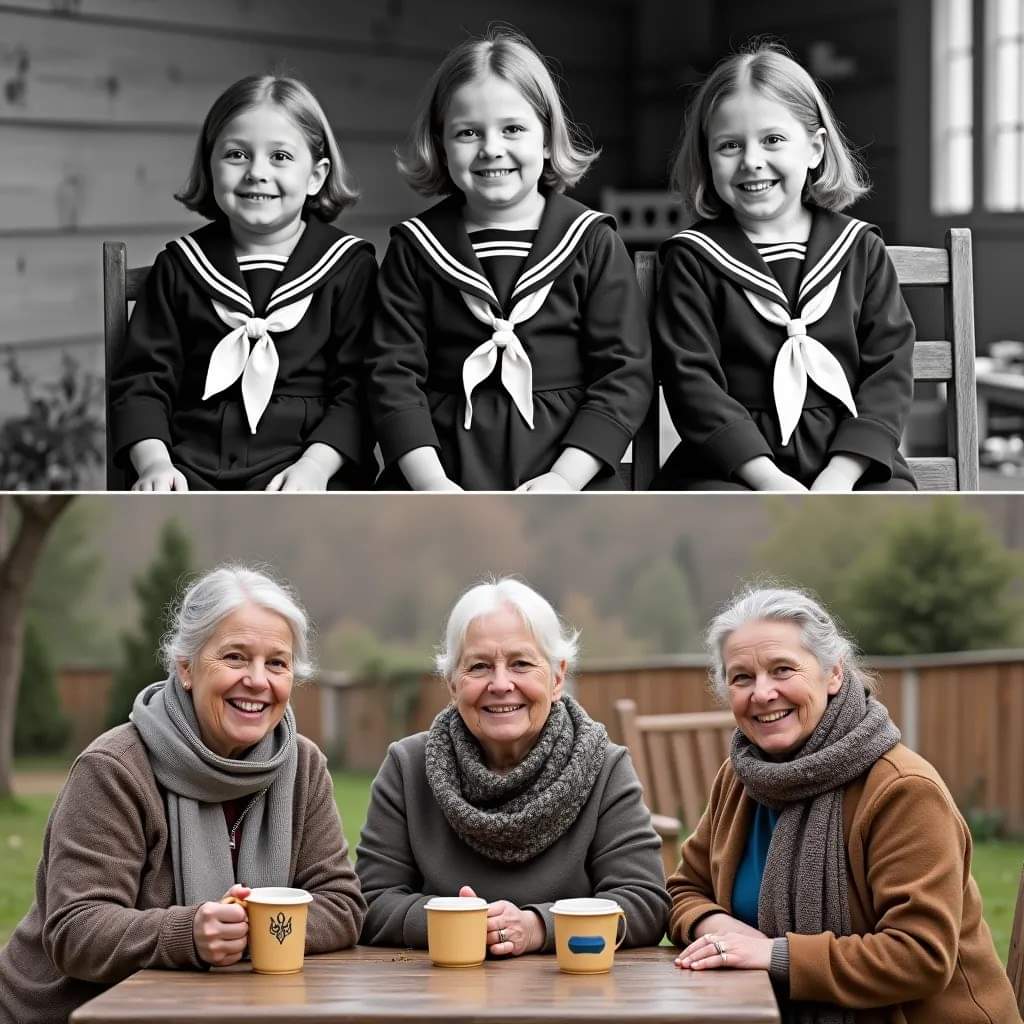 The three sisters (triplets) celebrated their 75th birthday together! Unfortunately, no one congratulated them! ❤️💙💛😍❤️