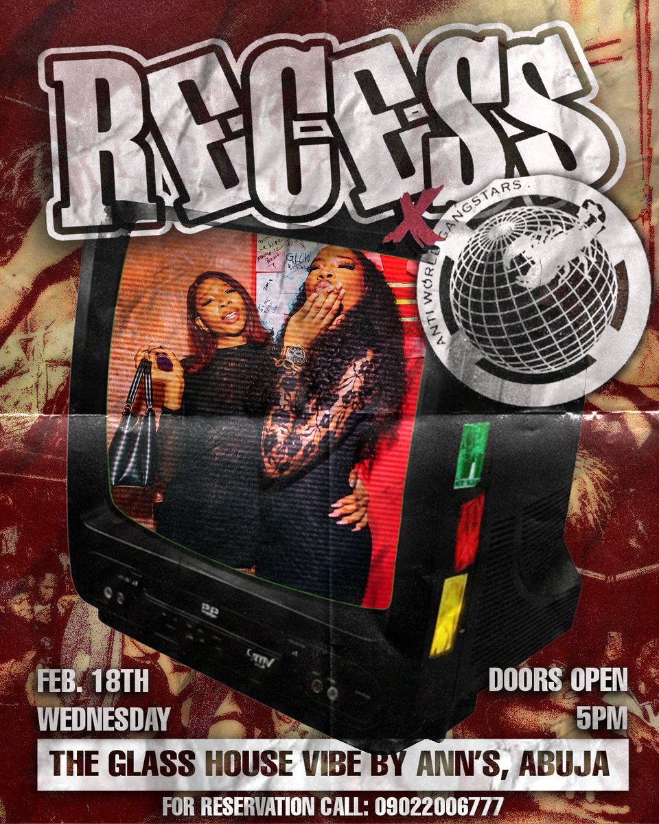 AntiWorldGang's tweet photo. PULL UP FOR REEPLAY’S LISTENING PARTY—VIBES, EXCLUSIVES & PURE POMPOUS ENERGY ALL NIGHT.
📍 GLASS HOUSE VIBE BY ANN’S, ABUJA
🗓 FEB 18TH 2026
⏰ DOORS OPEN 5PM
#AWG #REEPLAY #LISTENINGPARTY https://t.co/oqFjVLoWtx
