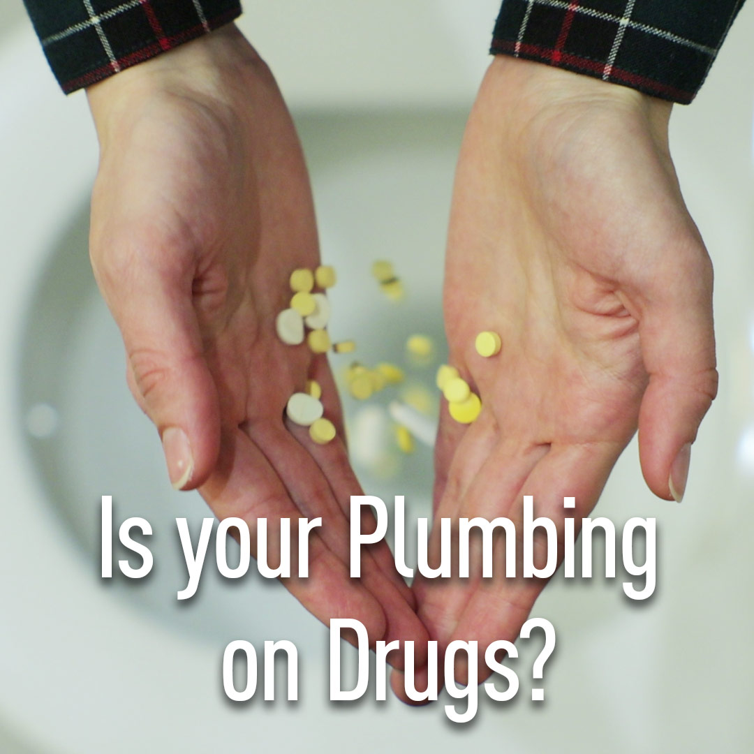 PlumbtechBarrie's tweet photo. Is your Plumbing on Drugs? 
Are you trying to flush them or anything else away? 
It may be convenient, but the toilet isn’t the best place to get rid of old medications... 
Learn more in this month's blog at https://t.co/EnJxQR34xM https://t.co/KQTSl15jcT