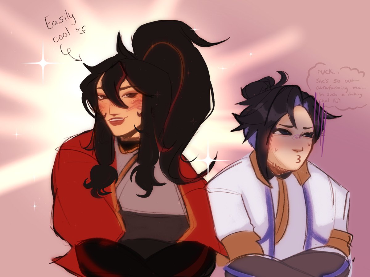 cooler older sister vs chud of a little brother
#anran #wuyang #overwatch #fanart #art