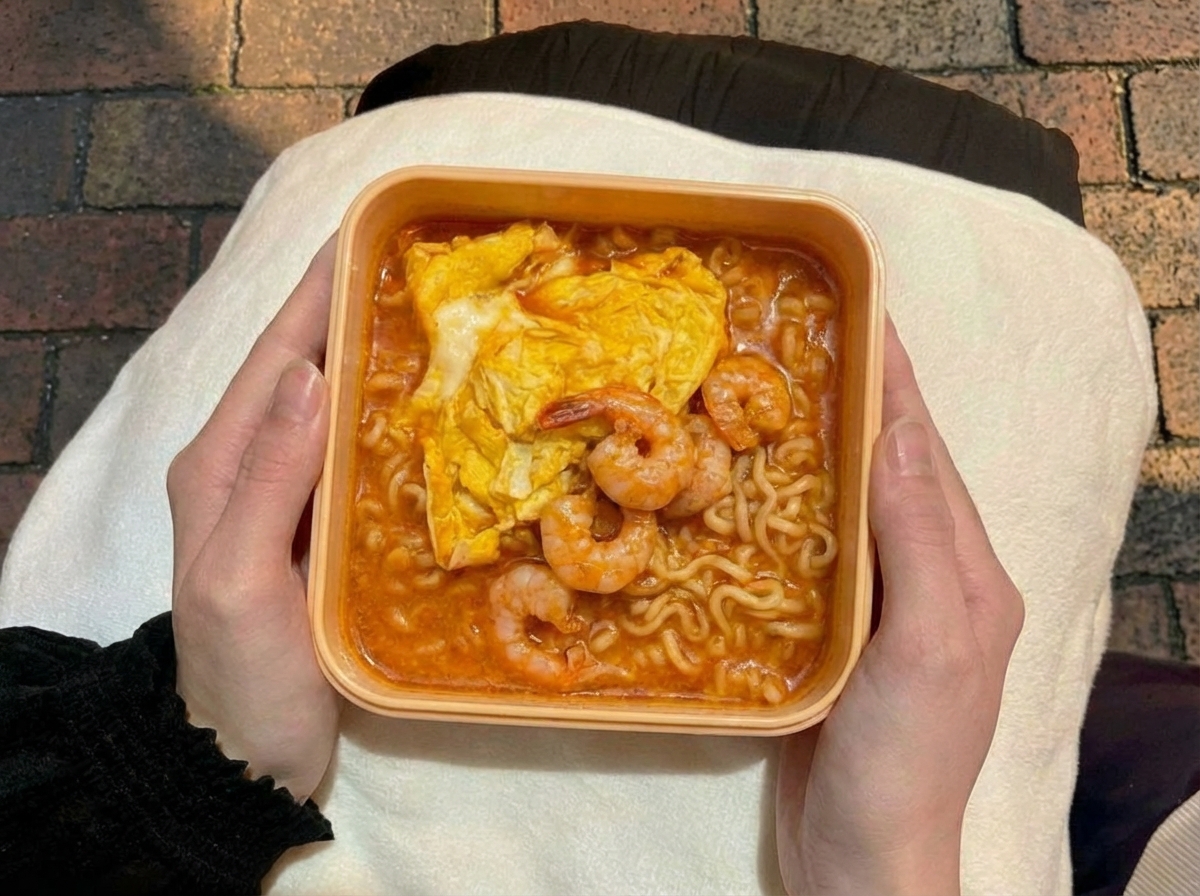 AJINOMOTOPARK's tweet photo. お昼ご飯のマンネリ解消に、
たった4分茹でるだけで本場のトムヤムクンヌードルが楽しめる #味の素YumYum はいかがですか？

私も、向井さん出演のドラマ『Dating Game〜口説いてもいいですか、ボス!?〜』を見習って、お弁当箱でいただいています🇹🇭
#口説ボス は2月25日(水)Blu-ray &amp; DVD BOX発売✨ https://t.co/V8RANSRgVO