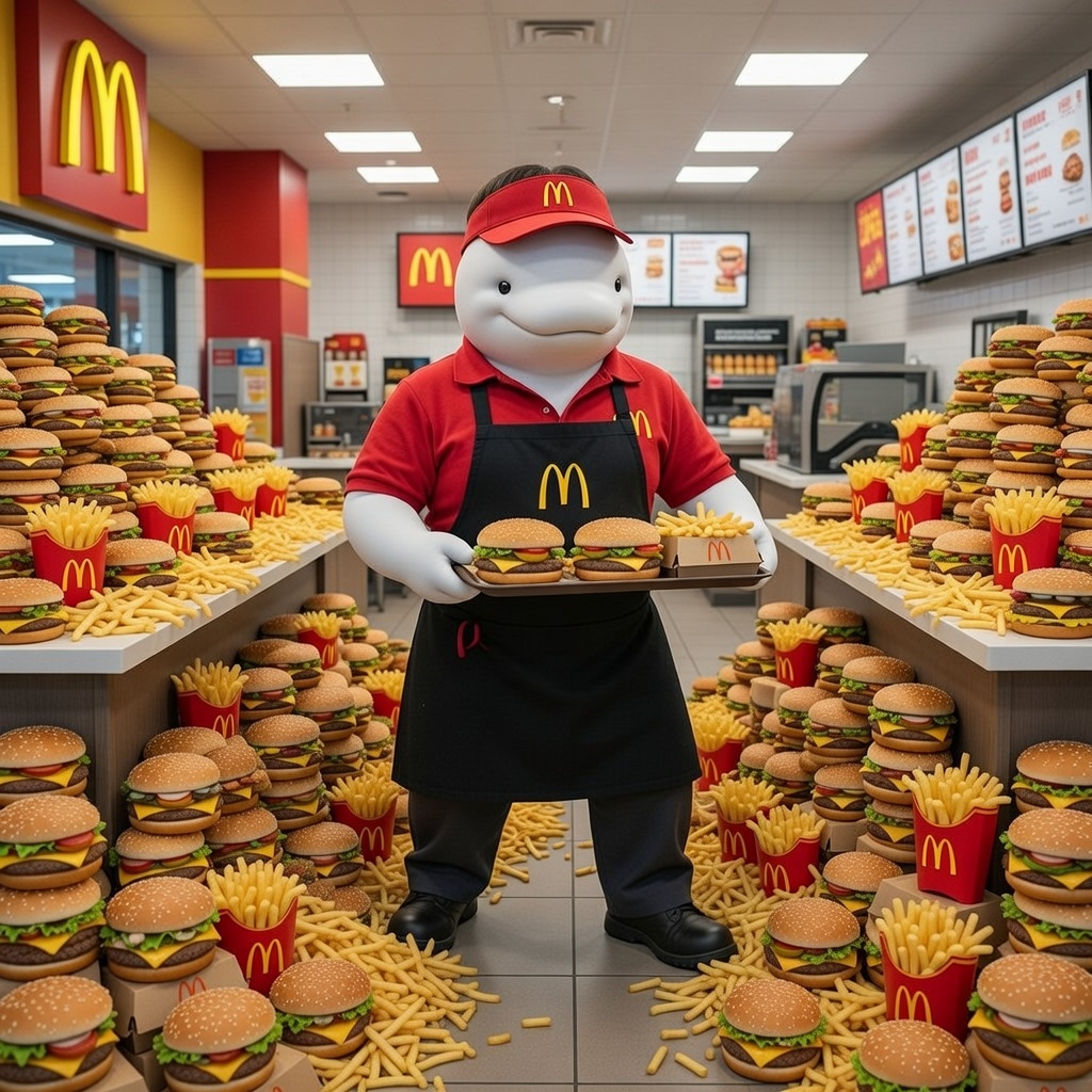 Why flip out for one burger when just holding on could get you a whole McDonald's?