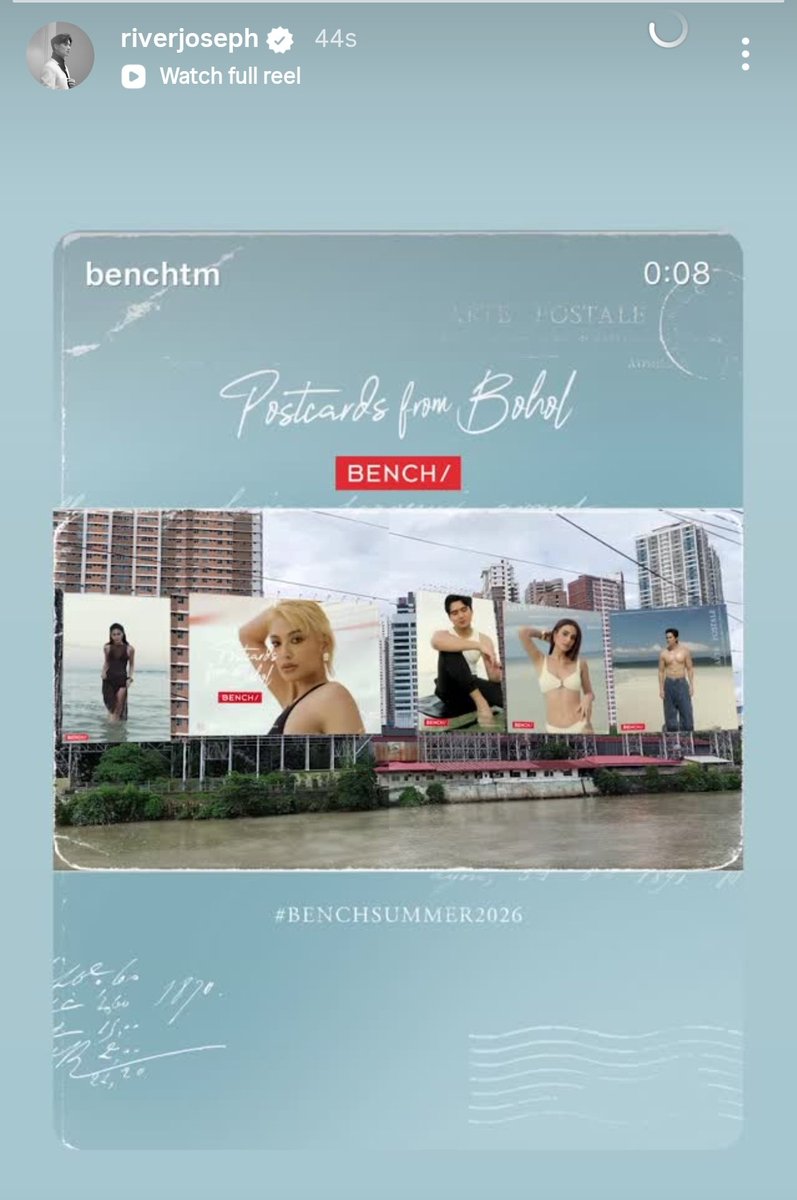 Wow nakita na nya

RIVER BENCHSUMMER BILLBOARD 
RIVER BENCHSUMMER BILLBOARD