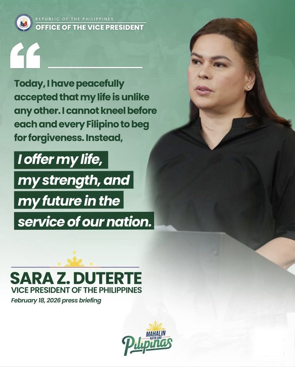 Hontivirus, f*ck you! While you need to consolidate, VP Sara has stepped up.

BBM and Ante Kler, f*ck you too! Now all the sh*t you throw her way will be black propaganda. 

VP Sara for President 2028! 💚

#SaraAll2028