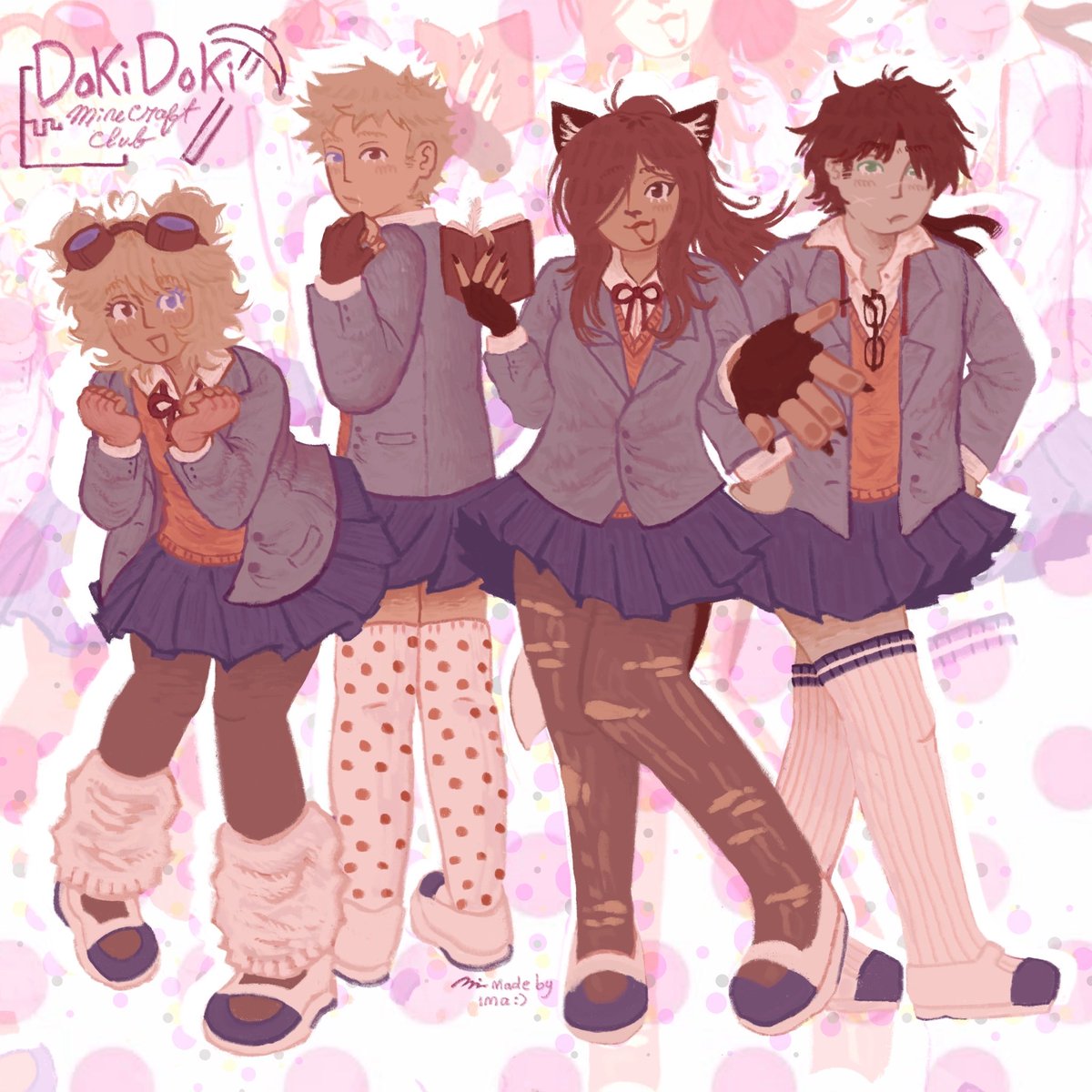 uraviriot's tweet photo. #minecraftoc fandom? what fandom? all i draw is me and my friends blocky people for a living https://t.co/6N9bE3xRca