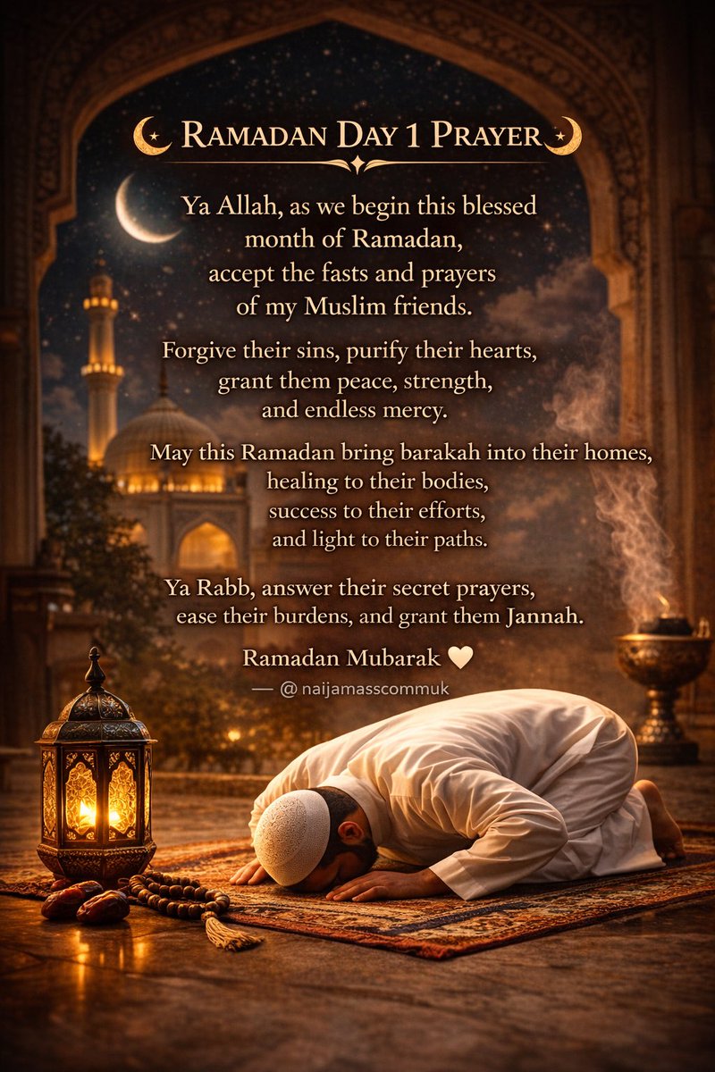 naijamasscommuk's tweet photo. Ramadan Mubarak to all our Muslim
Brothers and sisters all over the globe❤️ https://t.co/579yR9nDb8