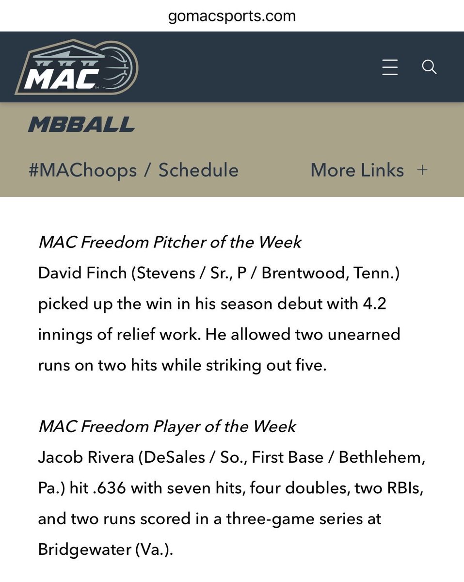 Ducks Baseball at Stevens Institute of Technology tweet media