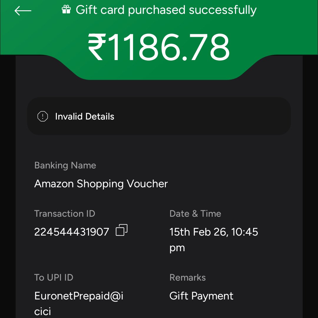rajesh_taurus's tweet photo. @NPCI_BHIM @UPI_NPCI @NPCI_NPCI @jagograhakjago 

I have been complaining since Feb. 16th about the failure to receive a gift card despite successful transactions. 

No support from your team despite providing every detail. https://t.co/jZzEuJrGTp