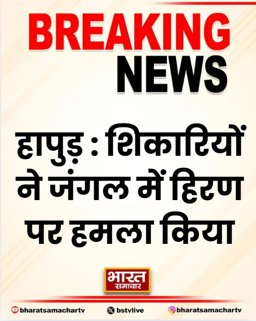 bstvlive's tweet photo. हापुड़ : शिकारियों ने जंगल में हिरण पर हमला किया
➡ खून से लथपथ हिरण गांव में एक घर में घुसा
➡ घायल हिरण का इलाज करने में जुटे ग्रामीण
➡ थाना सिंभावली के गांव भगवानपुर का मामला
#Hapur #DeerAttack #WildlifeProtection https://t.co/pWX4yXQQRA