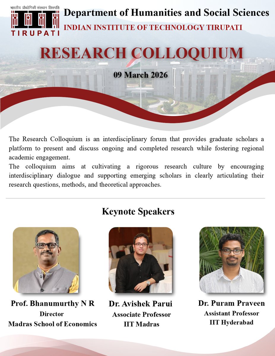 DoHSS IIT Tirupati tweet media