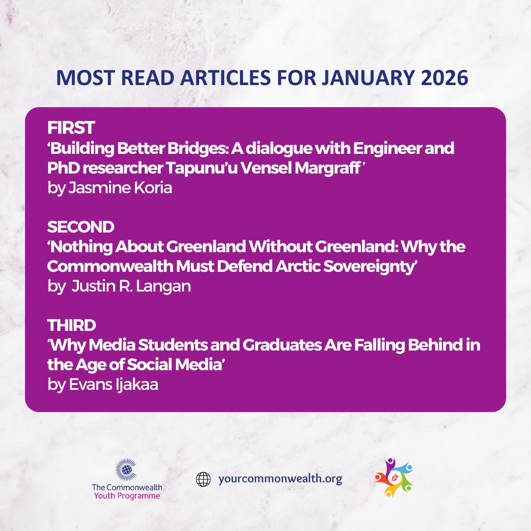 YourCWVoices's tweet photo. Congratulations to our very hardworking young Correspondents whose articles were the most read in January on #yourcommonwealth.org

Congratulations, Evans Ijakaa on winning Correspondent of the month for January

@commonwealthsec @commonwealthorg https://t.co/FGniL5e8nb