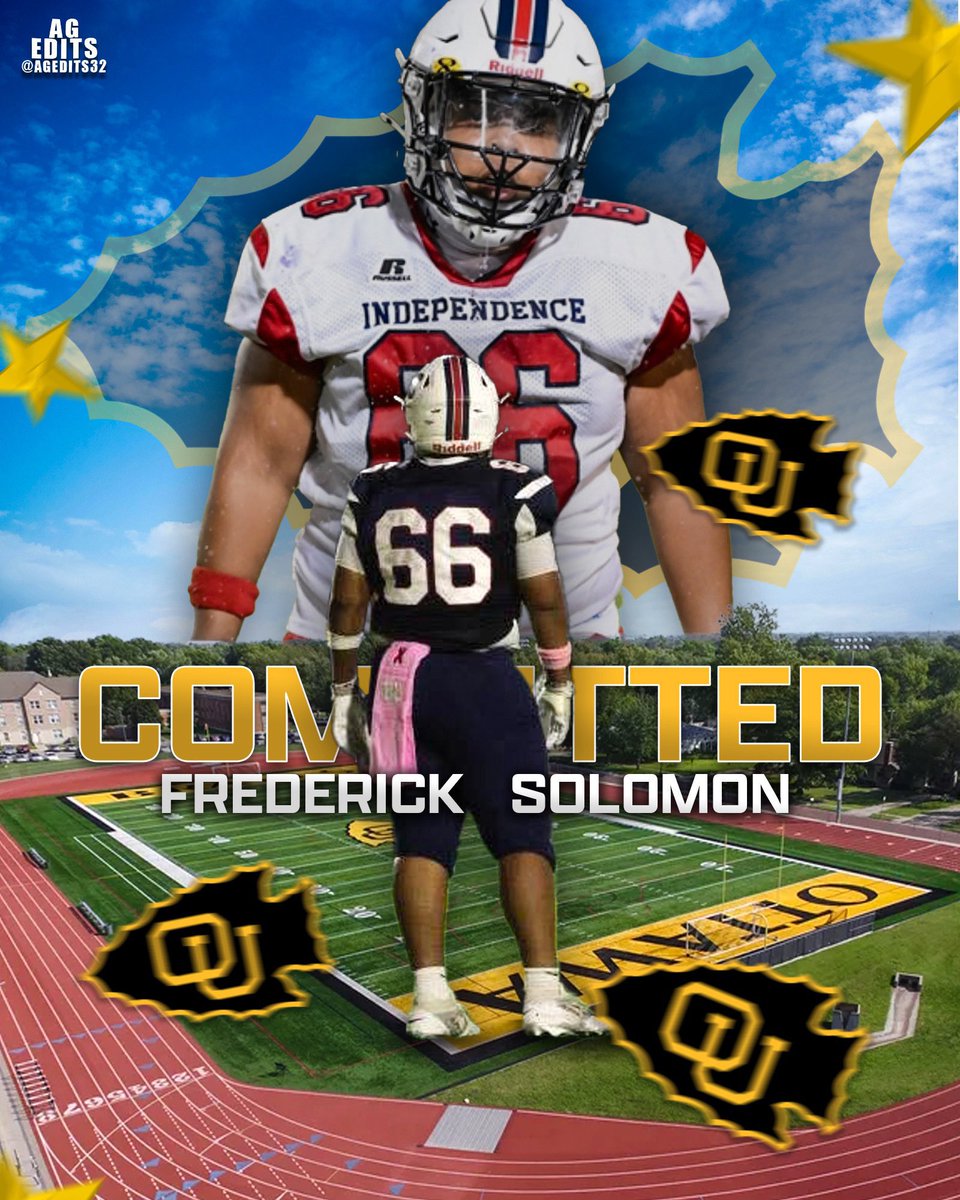 Fredd1226's tweet photo. I am forever blessed to the multiple coaches who have given me the opportunity to play ball at the next level. 
I am proud to say I am 100% committed to @OttawaBravesFB ! @CoachNickDavis 
#otteron #braves #independencemade https://t.co/Wxn8fvv6Gd