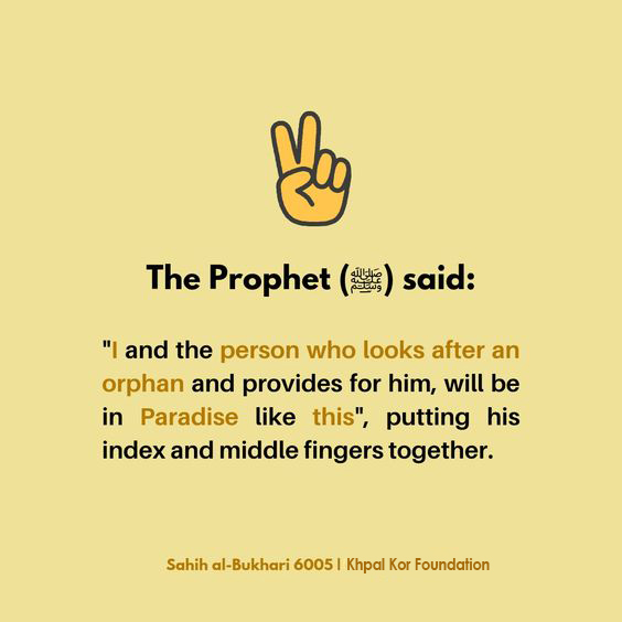 khpal_kor's tweet photo. Hadith of the day.
The Prophet (ﷺ) said, "I and the person who looks after an orphan and provides for him and I will be in Paradise like this," putting his index and middle fingers together. [Sahih al-Bukhari 6005]
#Ramadan2026 #bukhari #hadithoftheday #khpalkorfoundation https://t.co/LZ6cM21ZfF