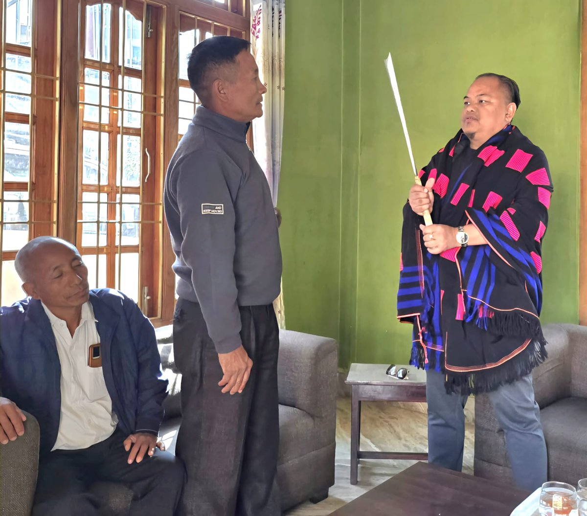 Bridging Hills and Hearts... ✨

Today, I had the immense pleasure of meeting the Village Council Chairman and elders of Thoktsur Village (under Thonoknyu Block, Noklak District) here in Dimapur.

Pleased to recieve them alongside MLA Shri.Benei M.Lamthui.Grateful for the