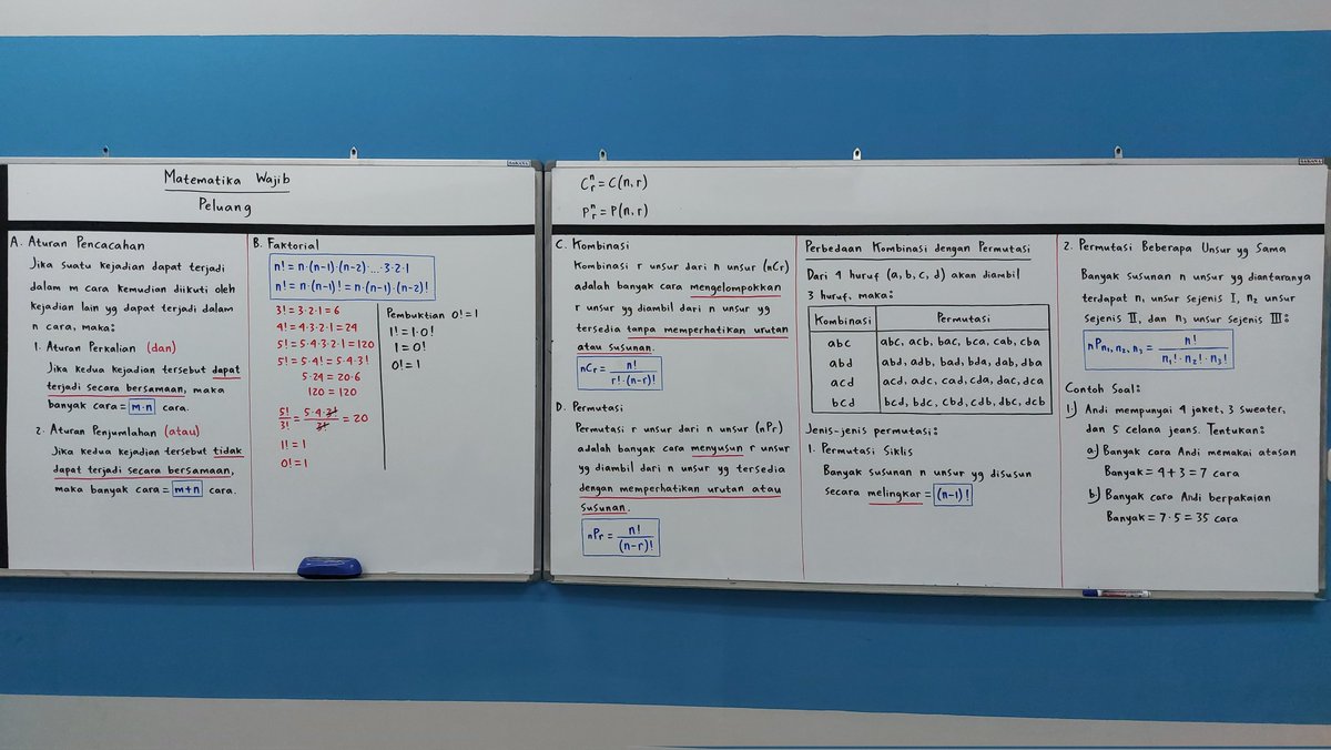 Gery_Gema's tweet image. Catatan materi Peluang