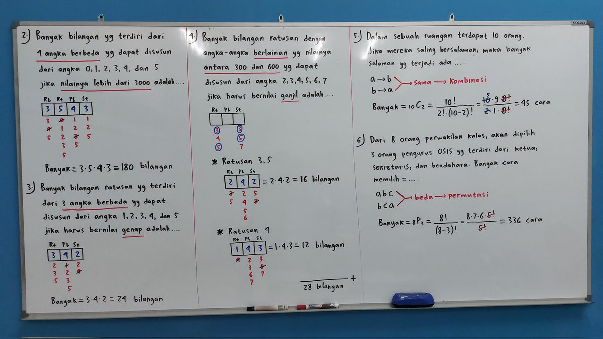 Gery_Gema's tweet image. Catatan materi Peluang