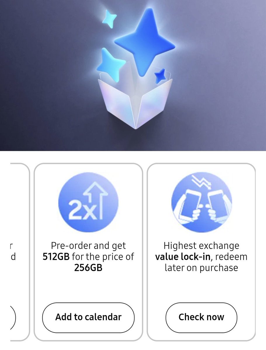 🚨 BREAKING: Samsung Confirms Storage Upgrade for Galaxy S26 Ultra.

Samsung India has updated the pre-reserve page.

Pre-order the Galaxy S26 Ultra and get 512GB for the price of 256GB 🔥

Yes. the storage upgrade offer continues this year too.

That’s easily one of the best
