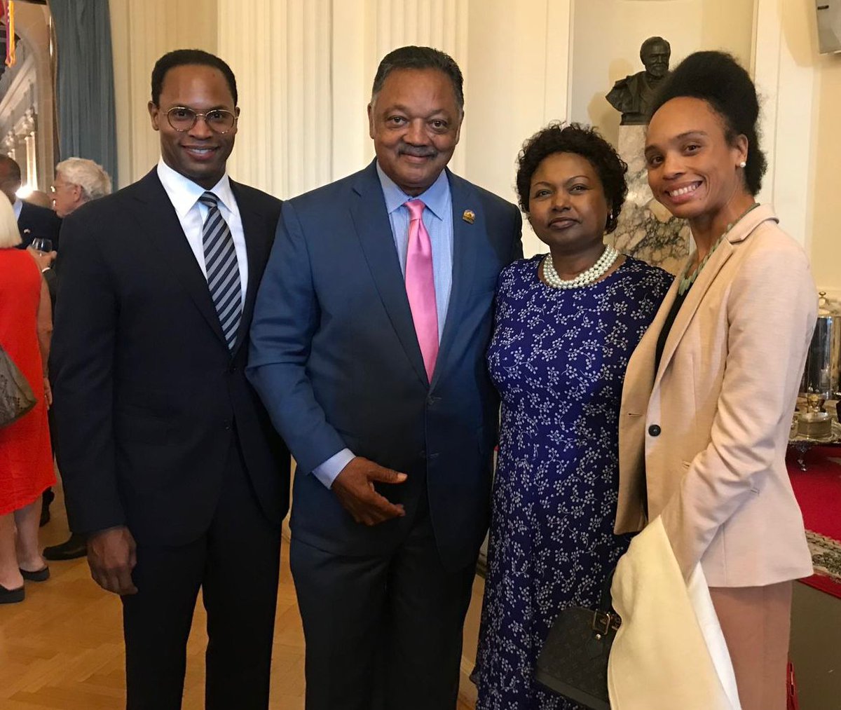 AmbMukantabana's tweet photo. With a heavy heart, we mourn the untimely passing of Rev. Jesse Jackson, a civil rights  leader whose faith and courage touched so many lives. He was a true friend of #Rwanda, a believer and champion of a dignified future for #Africa, and a powerful voice for the African diaspora at large. Rwandans will always fondly remember his solidarity for standing with us at the inaugural #RwandaDay 2011 in Chicago. May he rest in peace, and may his family find comfort in knowing that he is leaving a timeless and bordeless legacy to countless lives he has impacted @rep_jackson
