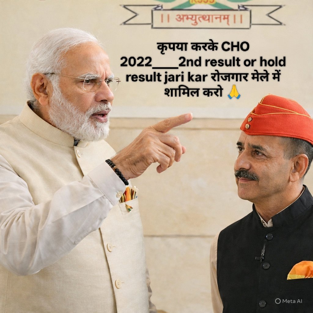 Raj.Police2025 &amp; LDC 2024.  और भी अन्य भर्ती की भी वेटिंग लिस्ट निकली जा रही है और वो भी बहुत कम समय में परंतु चिकित्सा विभाग का बहुत बुरा हाल है सालो लग जाते हैं फिर भी वेटिंग लिस्ट जारी नहीं होती है CHO 2022 <a href="/alokrajRSSB/">Alok Raj</a> <a href="/bharatbeniwal_/">BHARAT BENIWAL</a> <a href="/GajendraKhimsar/">Gajendra Singh Khimsar</a> <a href="/RajCMO/">CMO Rajasthan</a> <a href="/educationnagari/">Education Nagari</a>