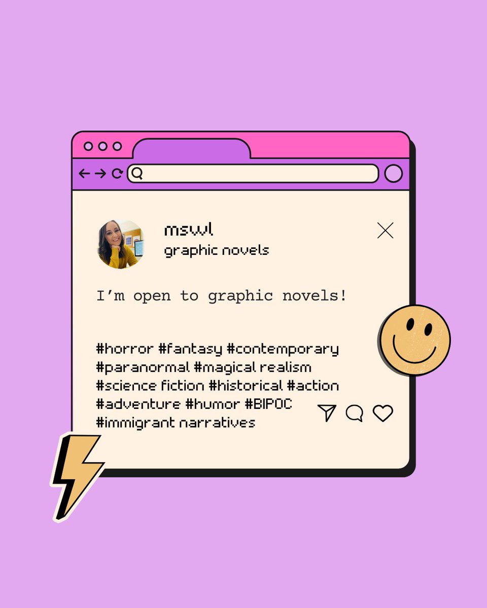 _ashleedani's tweet image. ✨I'M OPEN TO GRAPHIC NOVELS✨
Here is a visual #mswl for what I'd love to see in my inbox 👀